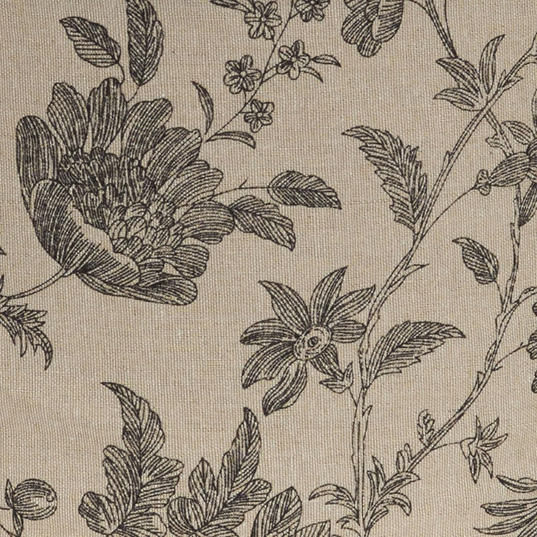 Household Essentials 3-Piece Hat Box Set with Faux Leather Lids, Floral Pattern Blumenmuster, Blumen