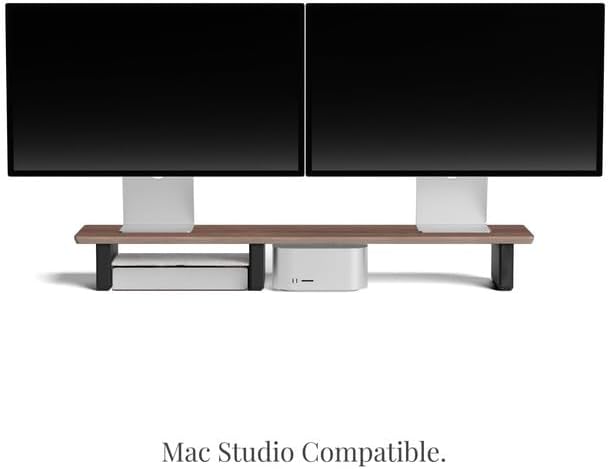 Raico Schreibtischregal Monitorständer Setup Cockpit Ergonomischer Dual-Screen-Riser Minimaler Schre