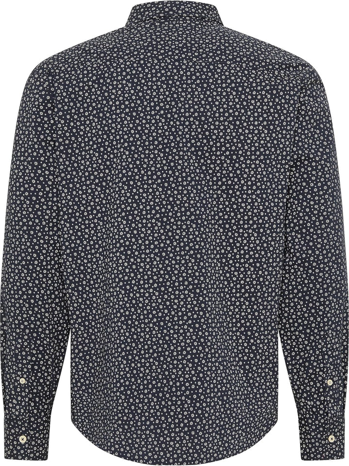 MUSTANG Herren Langarm-Hemd Style Clemens AOP COEL XXL Floral Aop_dk Blue 12332, XXL Floral Aop_dk B