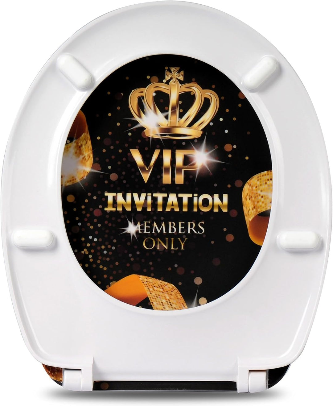 WOLTU WC Sitz mit Absenkautomatik,Toilettensitz Motiv,Toilettendeckel aus Duroplast,Stable Klodeckel