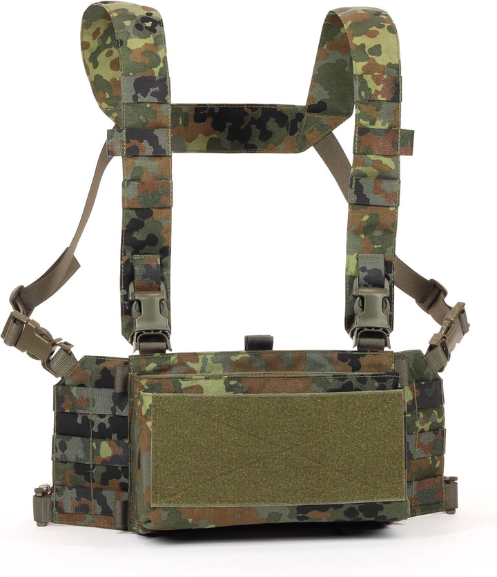 Zentauron Micro Battle Chest Rig (Extended) - Molle Mini Chest Rig für Profis - Flexibel, robust, ef