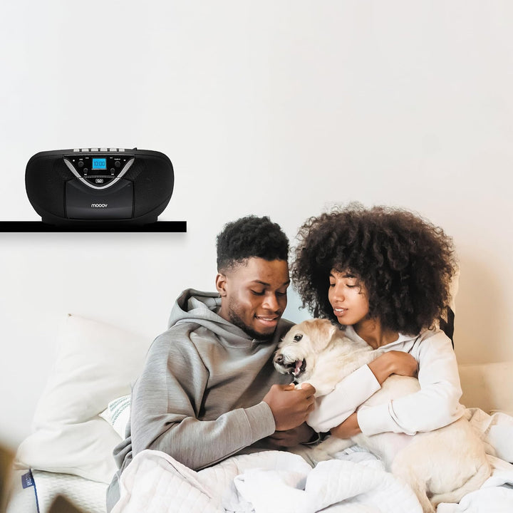 Metronic 477131 CD-/Kassettenradio schwarz, schwarz