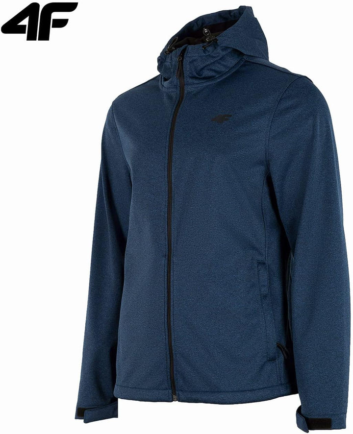 4F Herren H4Z22-sfm350 Softshell Jacket, Dark Blue Melange, Small