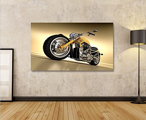 islandburner Bild Bilder auf Leinwand Chopper Motorrad Fat Boy 1p XXL Poster Leinwandbild Wandbild D