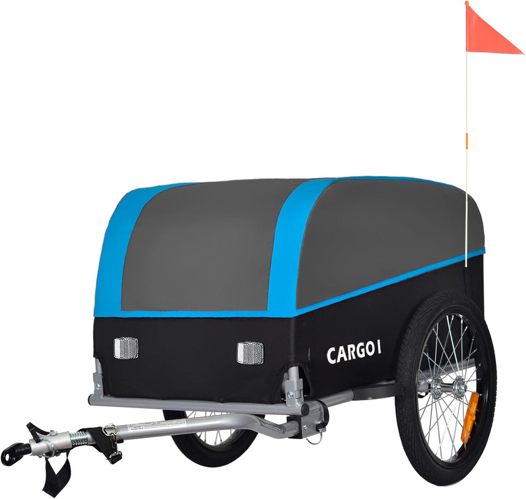 Tiggo VS Cargo I Lastenanhänger Klappbar Fahrradanhänger Trailer Transportanhänger CT901 Blau