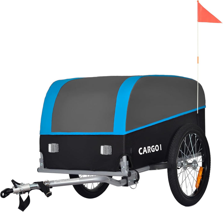 Tiggo VS Cargo I Lastenanhänger Klappbar Fahrradanhänger Trailer Transportanhänger CT901 Blau