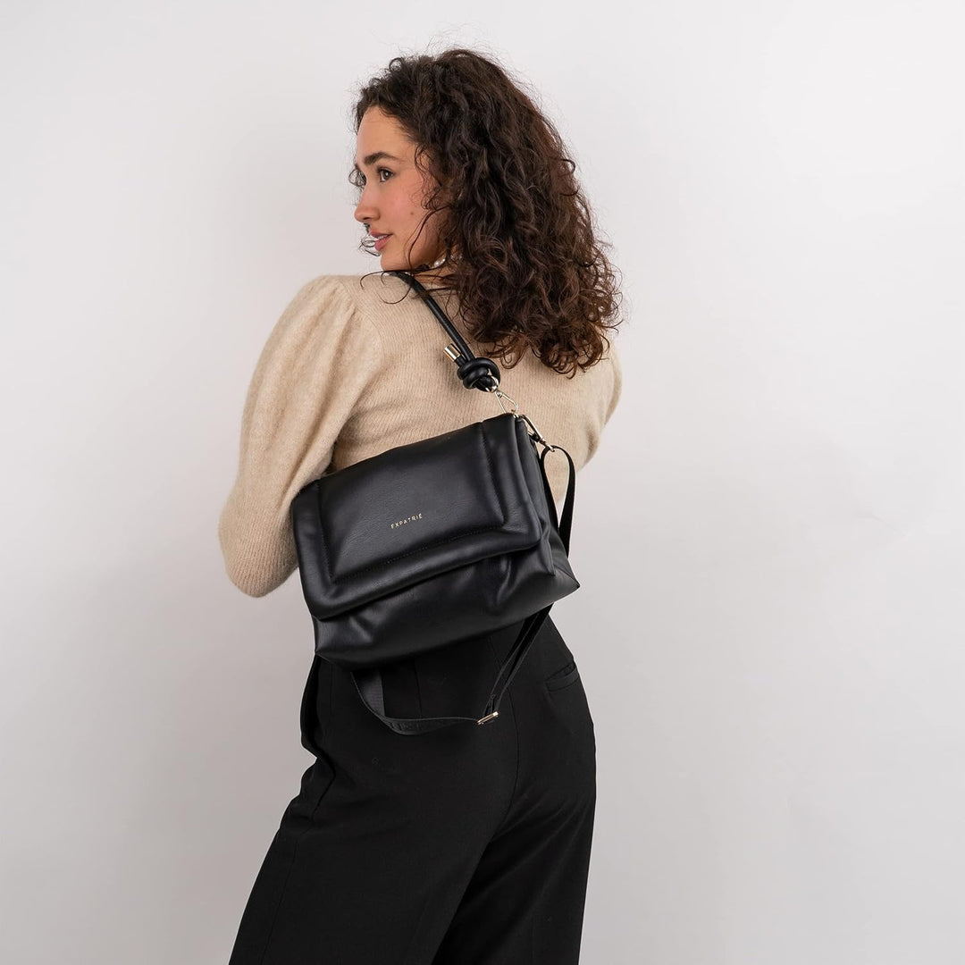 Expatrié Umhängetasche Damen - Zoe Medium - Stylische Handtasche aus Veganem Leder - Elegante Crossb