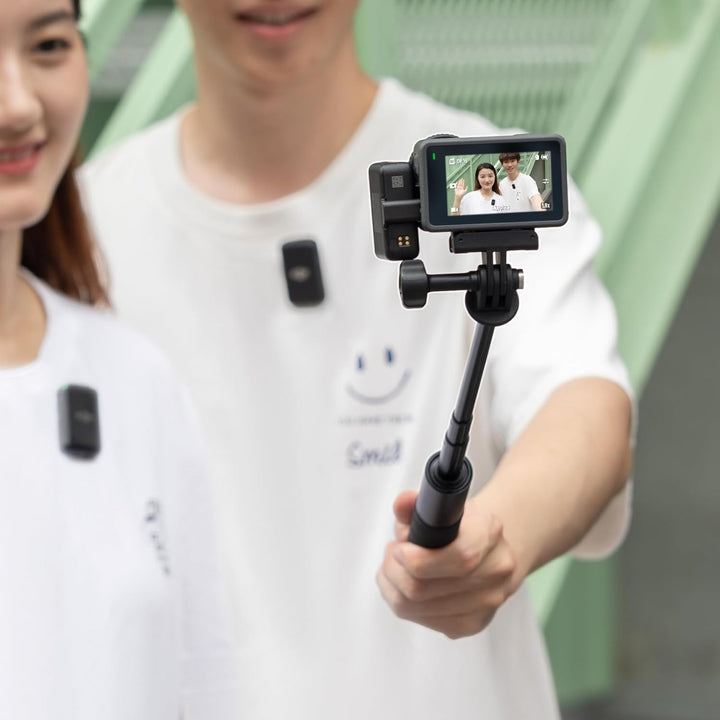 DJI Osmo Action 4+Mikrofon (2 Sender+1 Empfänger+Ladeschale) – Vlogging-Kamera mit einem 1/1,3-Zoll-