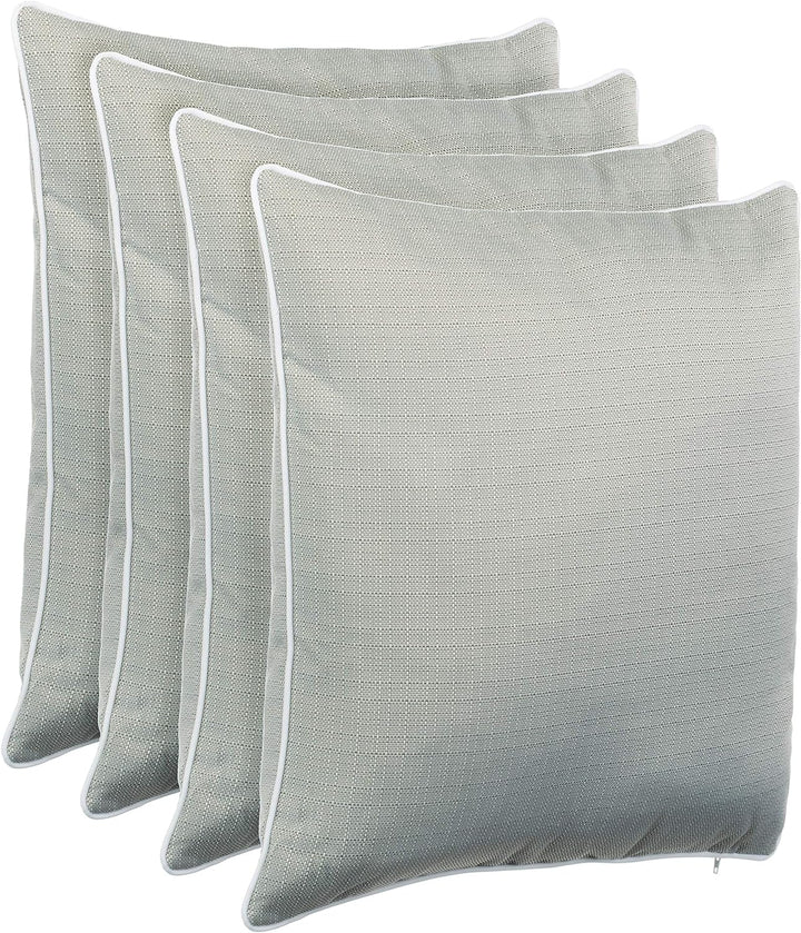 Brandsseller Outdoor Garten Kissen Dekokissen Leinenoptik strukturiert Schmutz- und Wasserabweisend