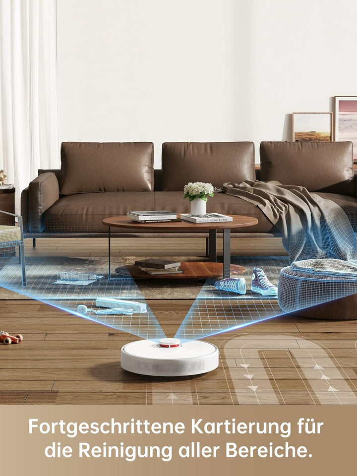 Dreame D10s Staubsauger-und Wischroboter mit LDS-Navigation, 5.000Pa Saugkraft,280 Minuten Laufzeit,