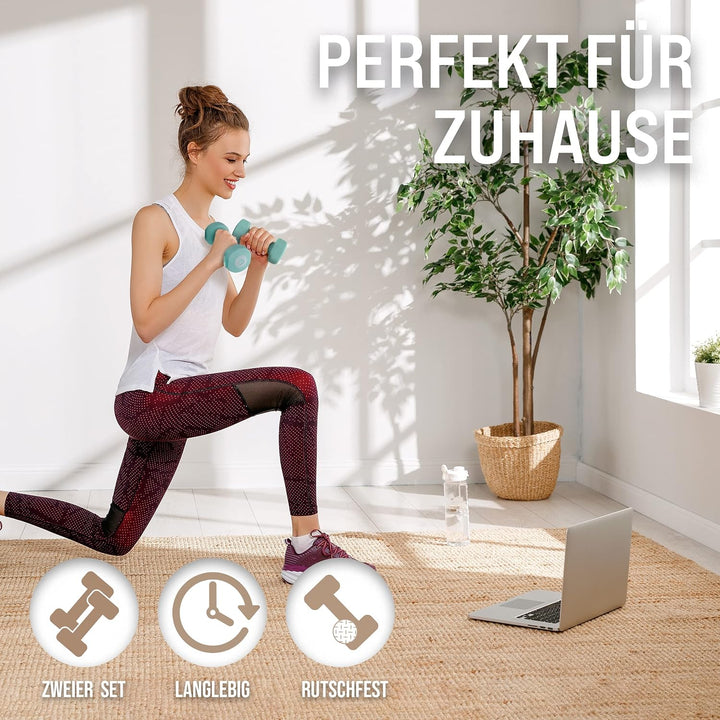 Apollo Hantel Set Kurzhantel | 2 Hanteln | 2er Hantelset | Gewichte für Krafttraining | Kurzhanteln