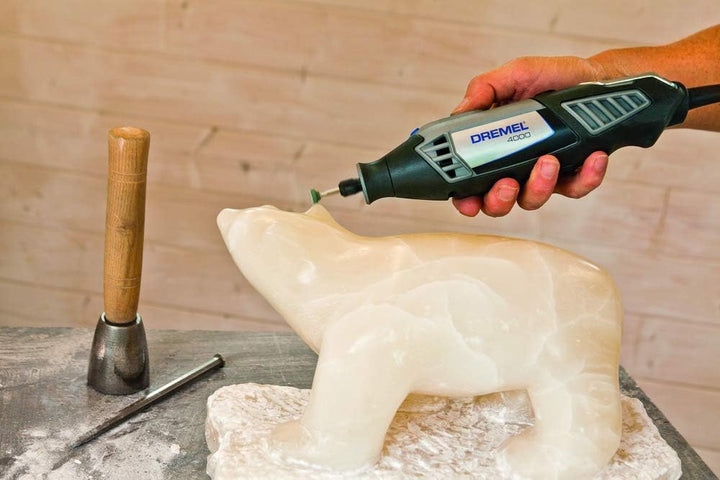 Dremel 4000 Multifunktionswerkzeug 175W, Set mit 128 Zubehörteilen, 6 Vorsatzgeräte, Variable Drehza