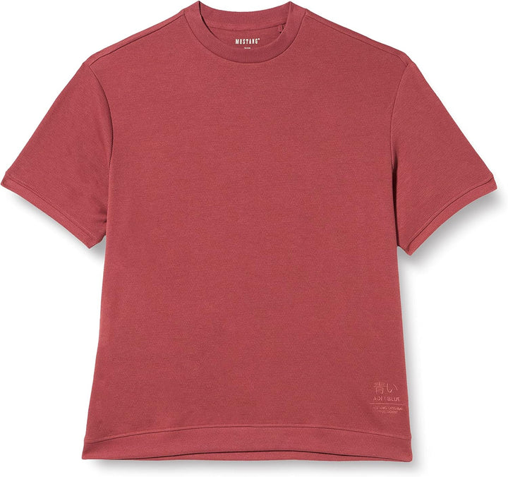 MUSTANG Herren Style Andrew C Embro T-Shirt S Roan Rouge 8265, S Roan Rouge 8265