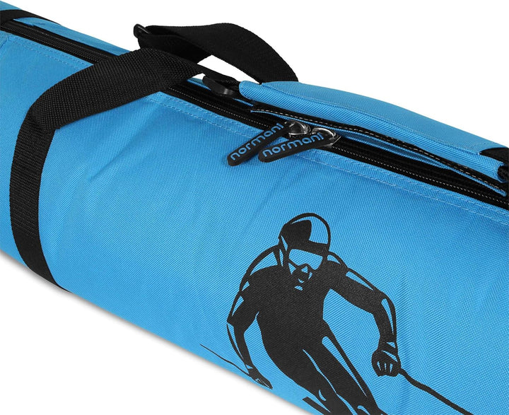 normani Skitasche Skisack in 170 cm und 200 cm Länge Blau 200 cm, Blau 200 cm