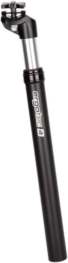 ergotec SP-4.1 Federsattelstütze (Patentkopf) Schwarz, Schwarz