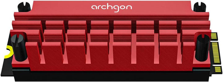 Archgon HS-1110 Kühlkörper für M.2 SSD 2280 PCIe NVMe/SATA Kühler, 20 mm Bauhöhe, Aluminium, 2X Wärm