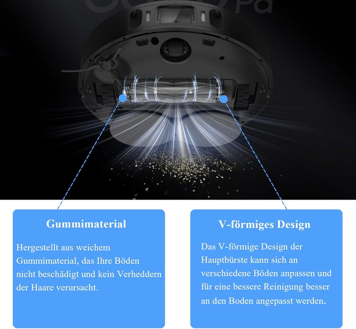 Hauptbürste Bürste für Dreame L10s Ultra/L10 Ultra/L10 Prime/L10s Pro/D10s Pro/L20 Ultra/L20s Ultra/