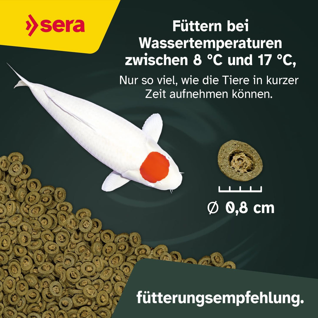 sera KOI Professional Koifutter 7 kg (21L) | Koi-Fischfutter für Frühjahr und Herbst | Für Temperatu