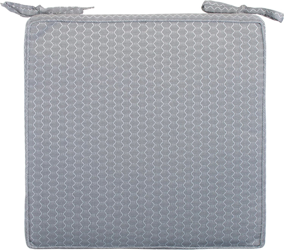 Brandsseller Outdoor Garten Sitzkissen Auflagen Kissen mit Paspel - Waben-Optik - Schmutz- und Wasse