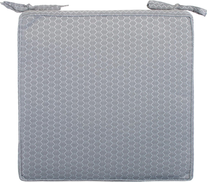 Brandsseller Outdoor Garten Sitzkissen Auflagen Kissen mit Paspel - Waben-Optik - Schmutz- und Wasse