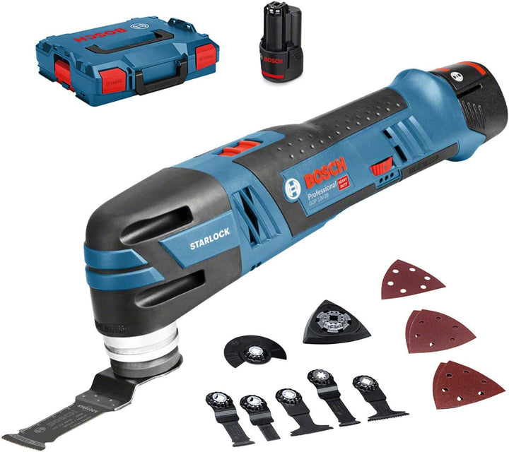 Bosch Professional 12V System Akku Multi-Cutter GOP 12V-28 (Starlock-Werkzeugaufnahme, inkl. 3,0x Ah