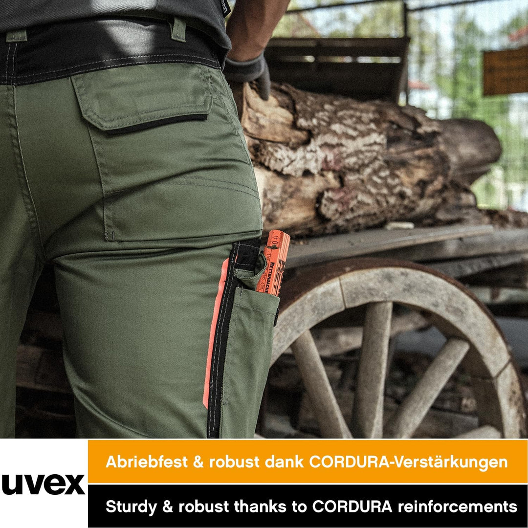 Uvex Tune-Up Herren-Arbeitshose kurz - leichte, robuste Männer-Arbeitshosen für den Sommer - 35% Bau