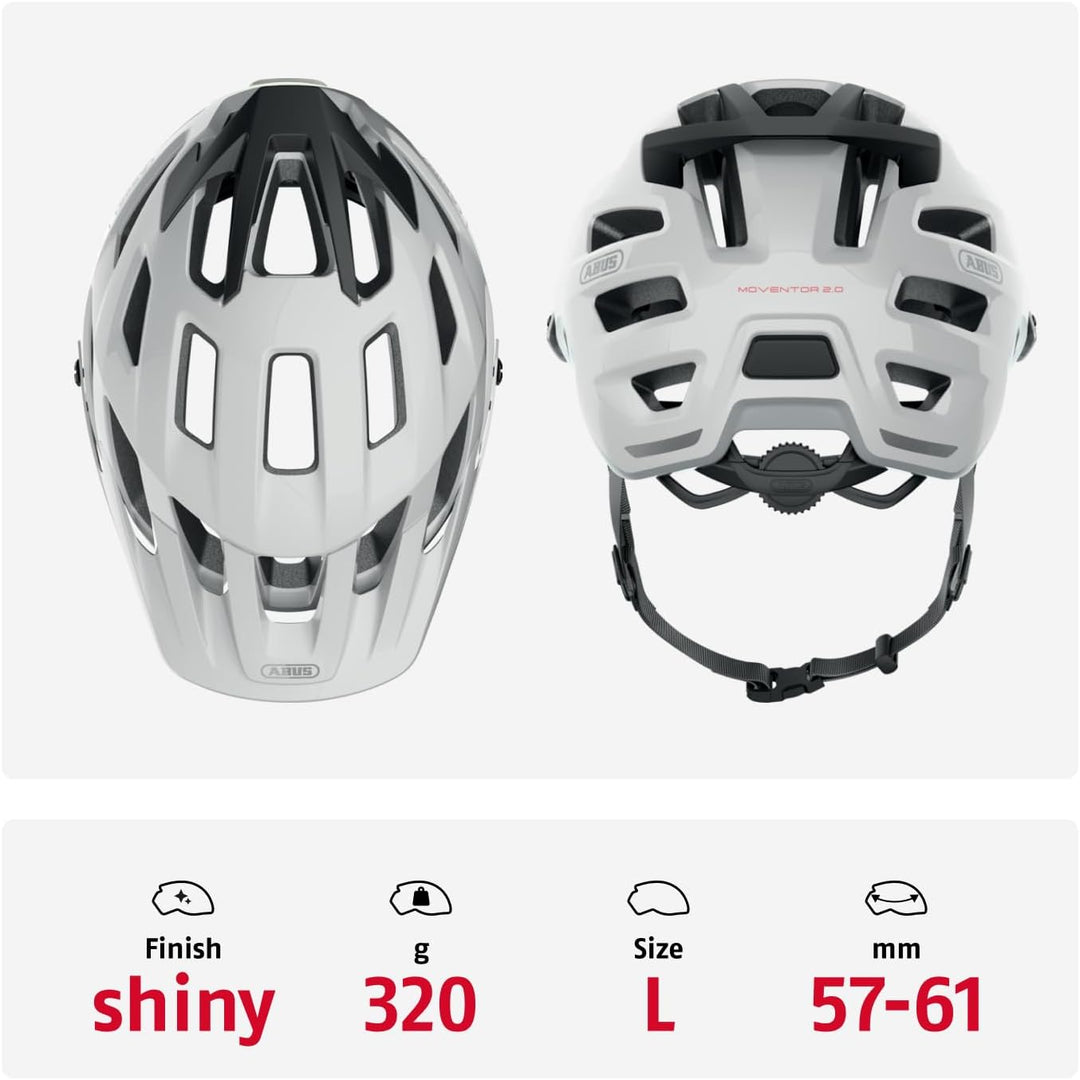 ABUS MTB-Helm Moventor 2.0 - komfortabler Fahrradhelm fürs Gelände - All-Mountain-Helm - für Damen u