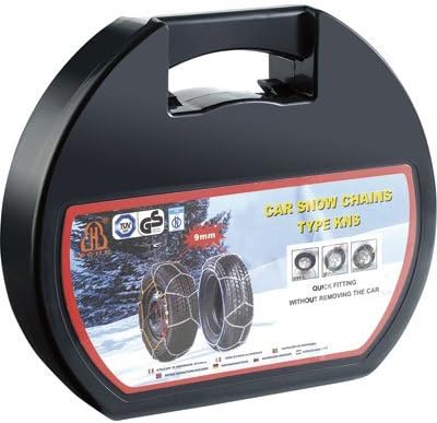 Lescars Anfahrhilfe: Schneeketten Grösse M für Reifen 205/55 R16 u.v.m., inkl. Transportbox (Anfahrh