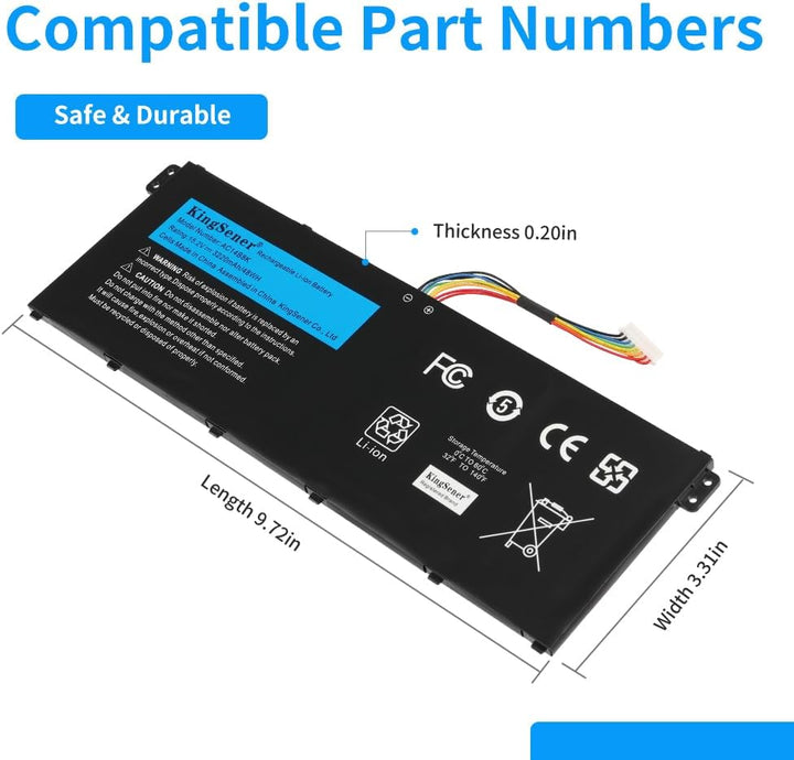 KingSener AC14B8K Laptop Akku für Acer Aspire ES1-131 ES1-311 ES1-331 ES1-511 ES1-512 E5-771 R3-131T