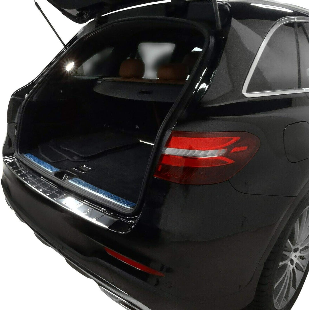 Ladekantenschutz Edelstahl CHROM kompatibel für MERCEDES GLC KLASSE X253 | 2015-03.2019 | premium Qu