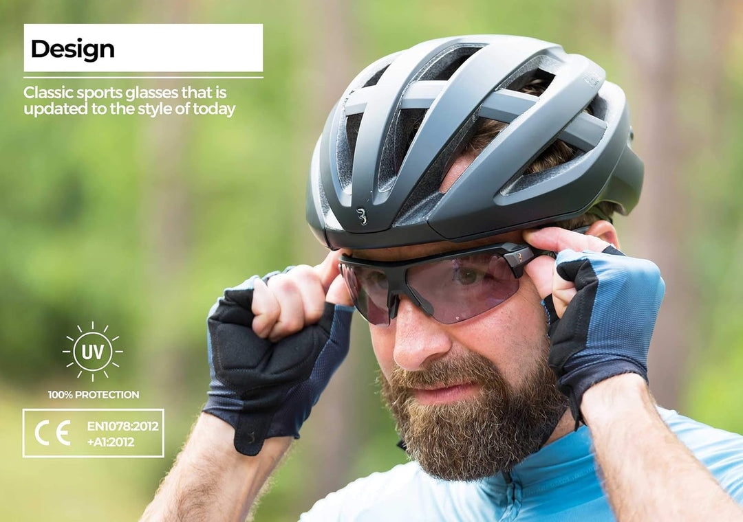 BBB Unisex Impulse Reader Ph Bsg-64ph Fahrrad Sportbrille mit Leseteil für Weitsichtige +2.0 Schwarz