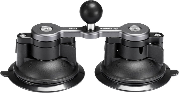 FANAUE Twist Lock Saugnapf Basis mit 1-Zoll-Kugel-Adapter kompatibel mit RAM Mount B Grösse Doppelso