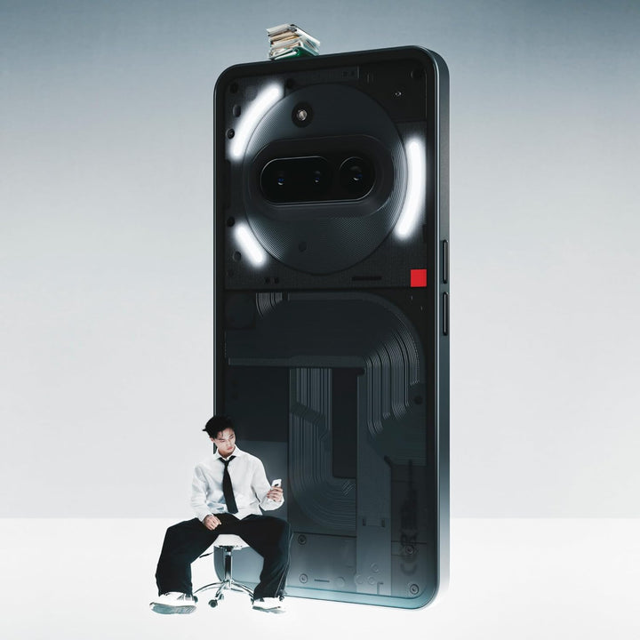 Nothing Phone (3a) 128 GB - Handy mit Essential Space, 50-MP-Hauptkamera, 32-MP-Frontkamera, 30-fach