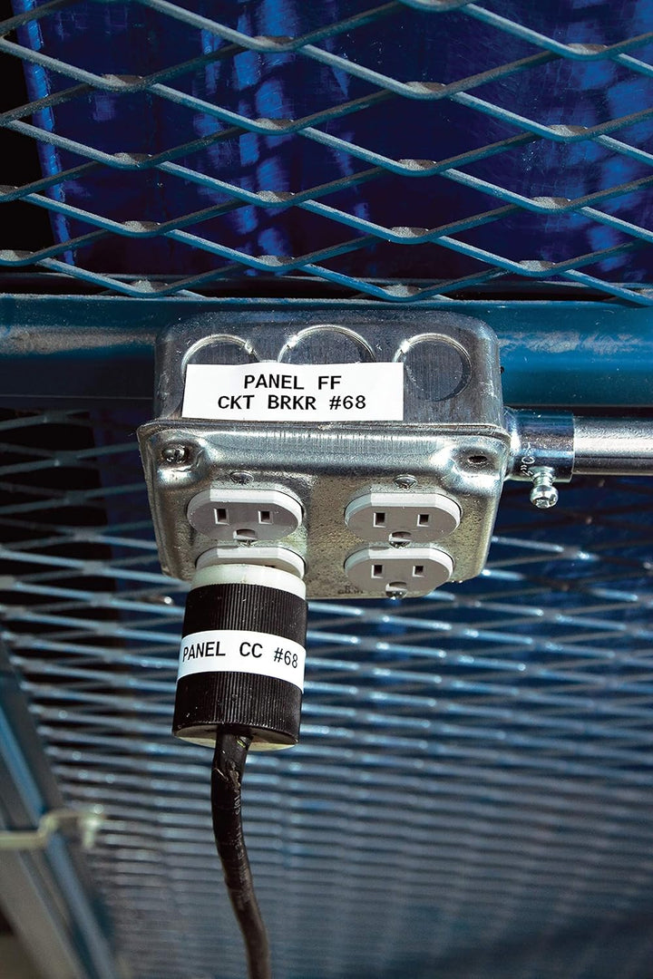 Brady M21-750-595-WT Tape For Lab Pal, Vinyl, 19.1 mm, White Etikett Vinyl - Schwarz auf Weiss, 19.0