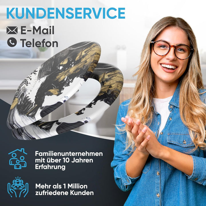 Sanilo WC Sitz mit Absenkautomatik, viele neue Toilettendeckel zur Auswahl, hochwertige Oberfläche,