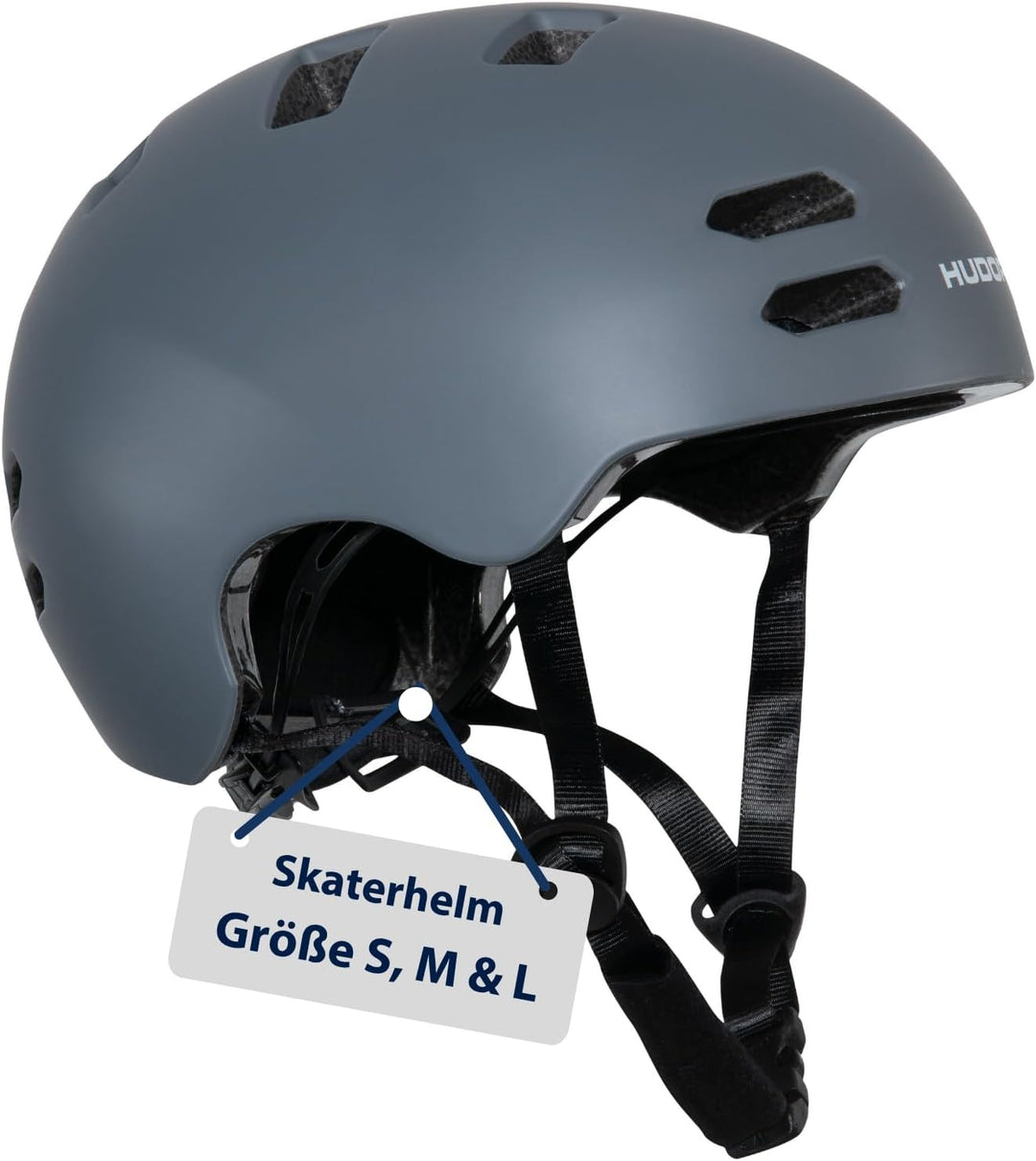 HUDORA Skaterhelm Allround S Graphit, S Graphit