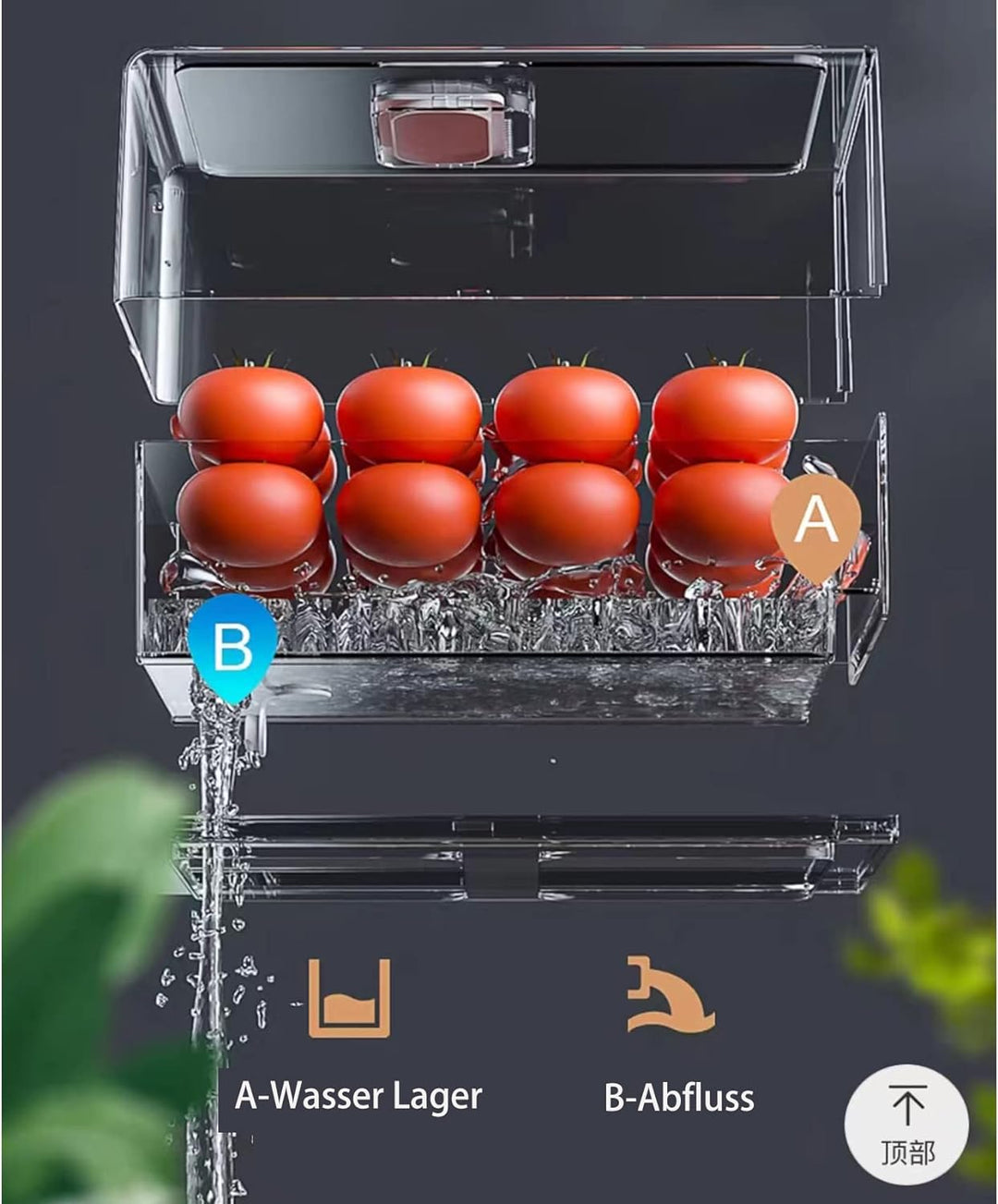 YekouMax Fridge Organizer, Fridge Drawers with Handle, Stackable Transparent Container for Kitchens,