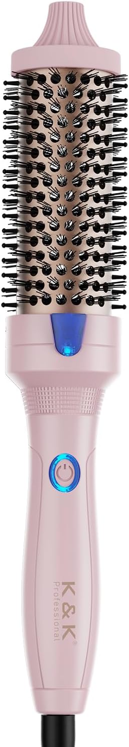 K&K Stylingbürsten K&K Thermobürste Keratin Thermal Brush Protect Beheiztes Fass Heisse Haarbürste,