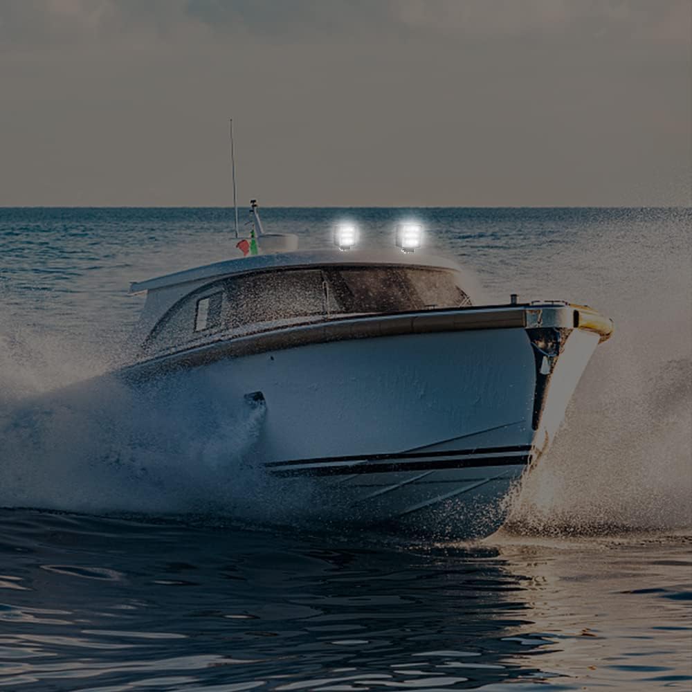 Tubiaz 8 X 48W LED Arbeitsscheinwerfer 12V, LED Scheinwerfer Zusatzscheinwerfer Flutlicht Wasserdich