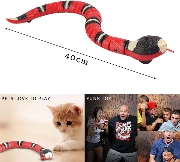 Spielzeugschlange Katze, XiXiRan Schlangenspielzeug Elektrisches, Katzenspielzeug Schlange Usb, Schl