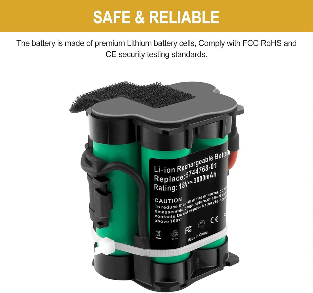 GOOALITY 2.5Ah 18V Lithium Akku Kompatibel mit Gardena R38Li R40Li R45Li R50Li R70Li R75Li R80Li Fly