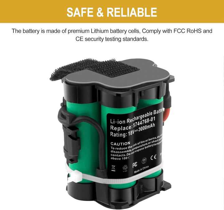 GOOALITY 2.5Ah 18V Lithium Akku Kompatibel mit Gardena R38Li R40Li R45Li R50Li R70Li R75Li R80Li Fly