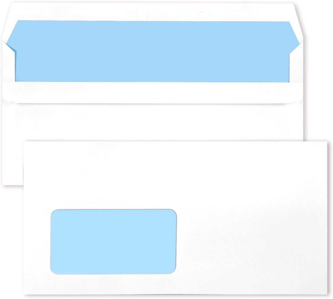 Netuno 1000 Brief-Umschläge din lang mit Sichtfenster links lange Fensterumschläge selbstklebend 110