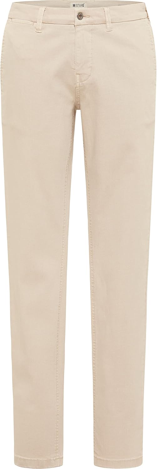 MUSTANG Herren Hose Style BeFlex Chino 36W / 38L Beige, 36W / 38L Beige