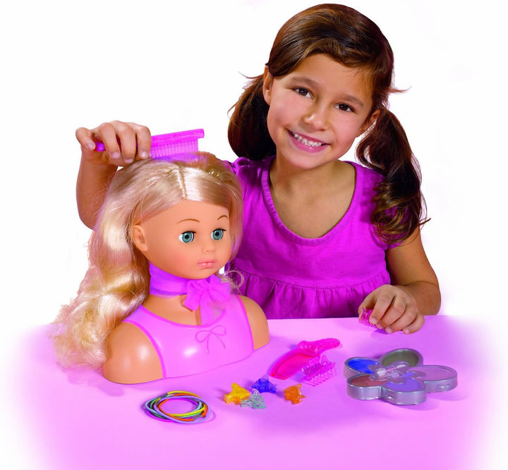 Simba 105564348 - Steffi Love Girls Grosser Stylingkopf, 25cm