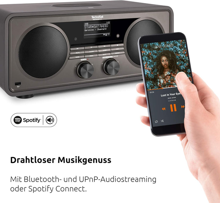 TechniSat DIGITRADIO 631 - Stereo Internetradio (DAB, UKW, 70 Watt 2.1 System m. Subwoofer, CD, USB,