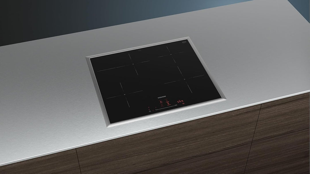 Siemens EH645HFB1E iQ300, Smartes Induktionskochfeld, 60 cm, Schwarz, Mit Rahmen aufliegend, TouchSl