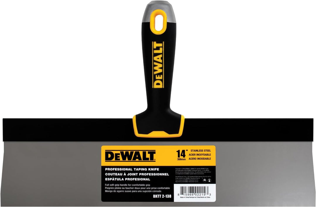 DEWALT DXTT-2-138 Taping Messer, Edelstahl, mit weichem Griff, 35,6 cm 14-Inch, 14-Inch