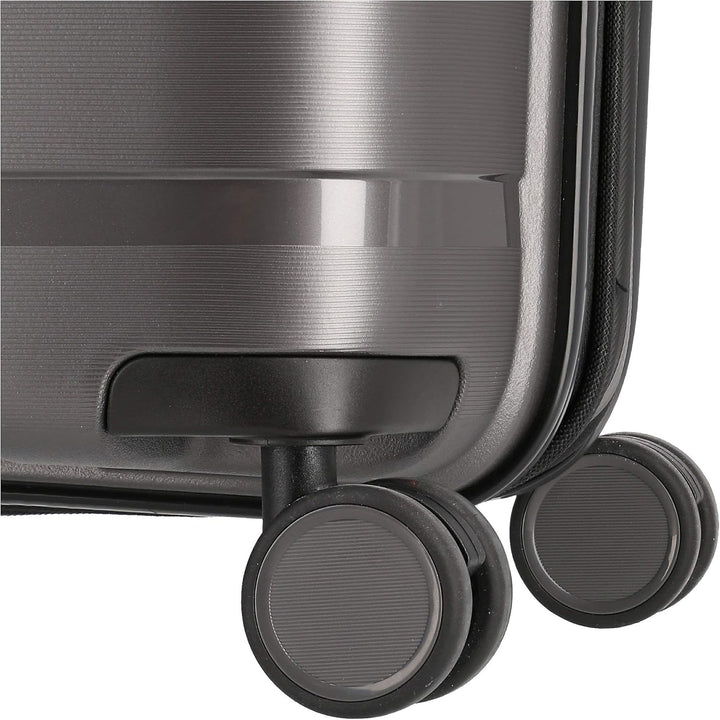 travelite 4-Rad Koffer L mit TSA Schloss, Gepäck Serie AIR BASE: Funktionaler Hartschalen Trolley im