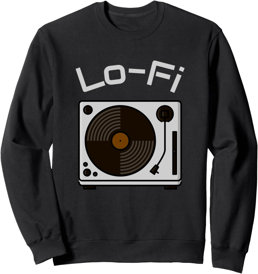 Vintage Lo-Fi Shirt Vinyl Plattenspieler Sweatshirt